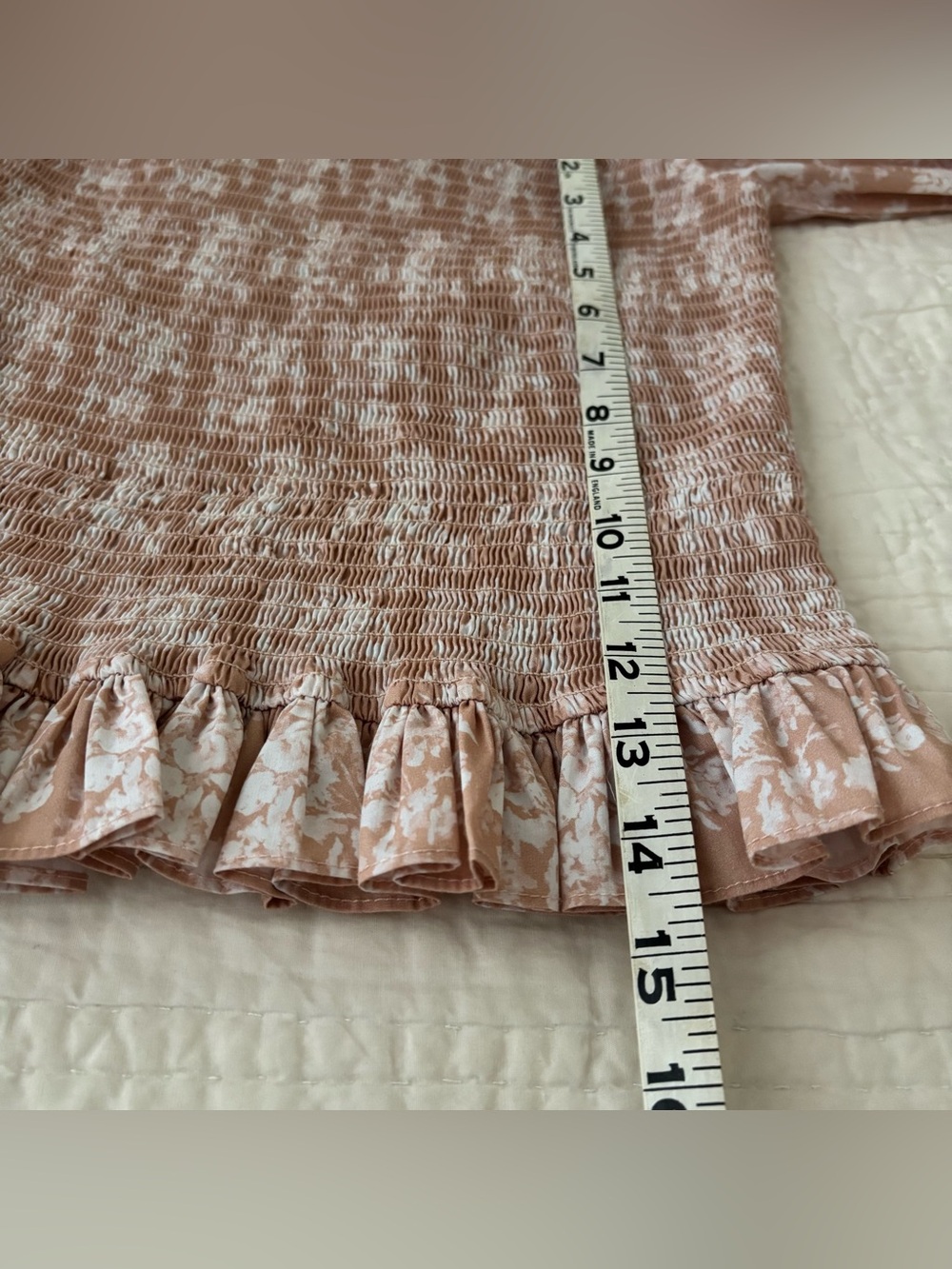 Caroline Constas Puffed sleeves Pink Floral Nora Top Size M (US 6-8) Designer - Picture 9 of 12
